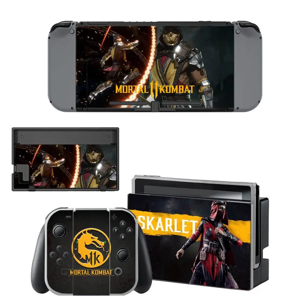 Наклейка на переключатель mmoral Kombat 11 для nintendo наклейка switch полный комплект