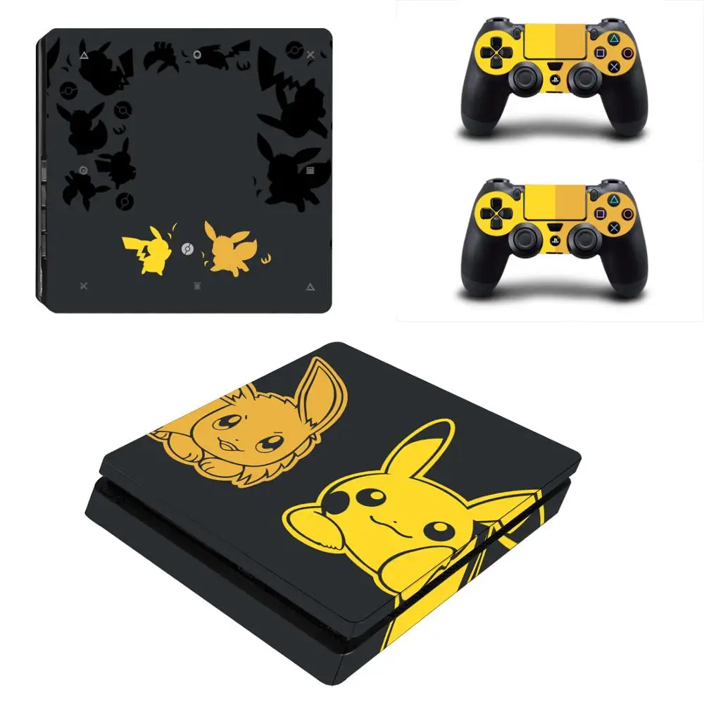 Виниловая наклейка Pokemon Go Pikachu PS4 Slim Skin для консоли PlayStation 4 и контроллера Skins |