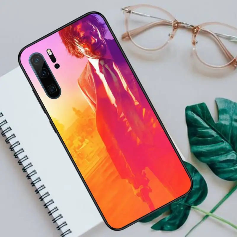 

John Wick tv gun Phone Case For Huawei P40 P20 P30 lite Pro P Smart 2019 Mate 40 20 10 Lite Pro Nova 5t
