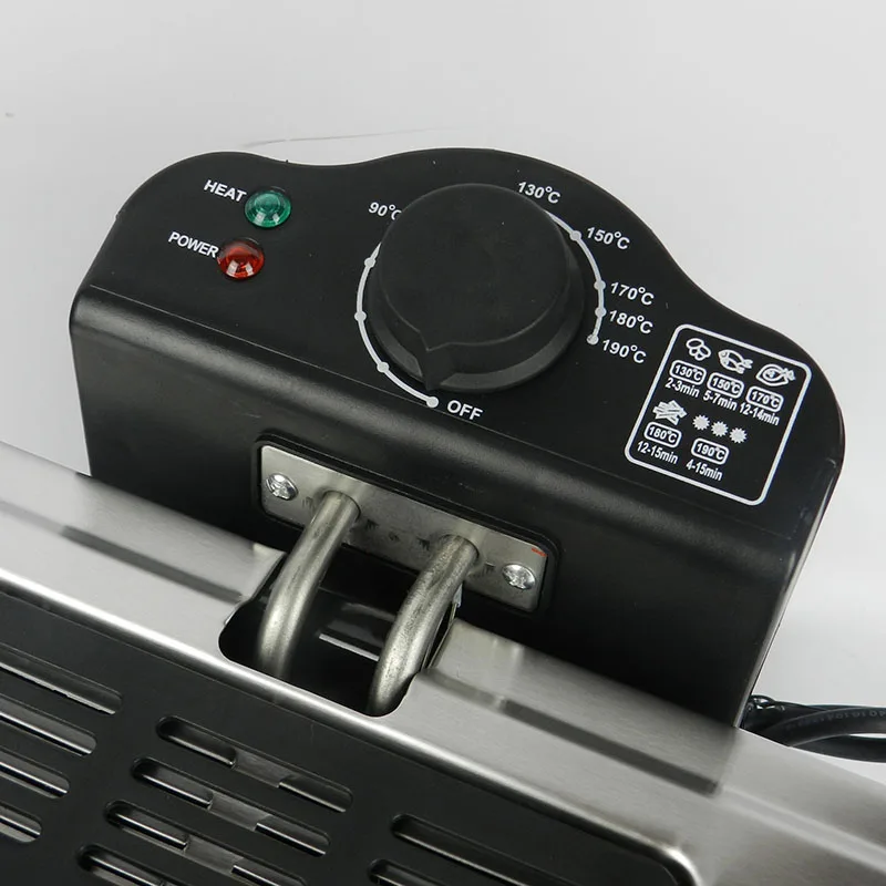 2000 Вт Коммерческая фритюрница 5л жареная картофель фри курица крылья без масла