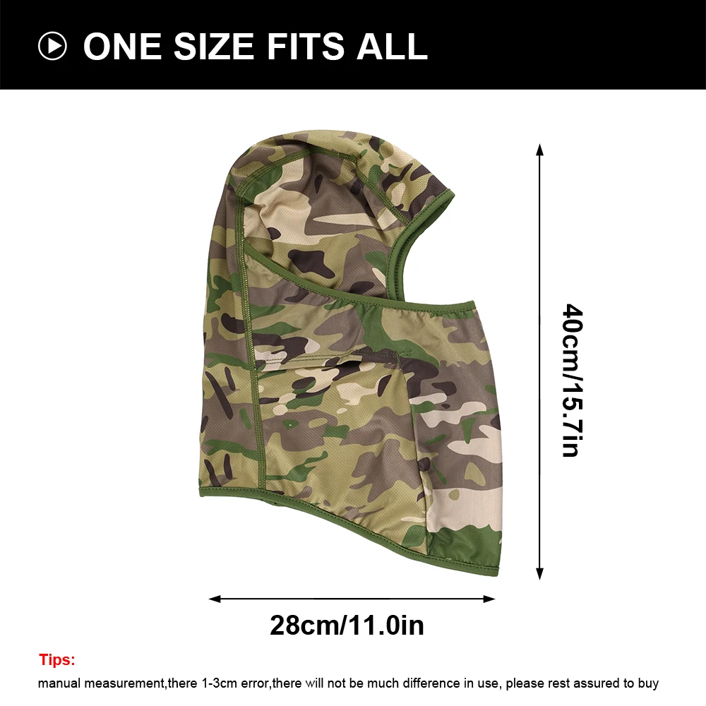Тактическая Маска Балаклава Шлем Полный Лицо Шарф армейская Военная Рыбалка Бег