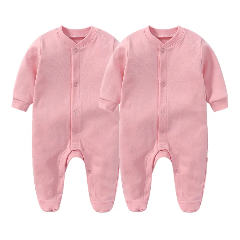 2 шт. детский хлопковый комбинезон с круглым вырезом и длинным рукавом | Мать