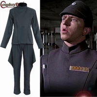 cosplaydiy star cosplay imperial military officer costume grey uniform top pants full set halloween carnival custom made