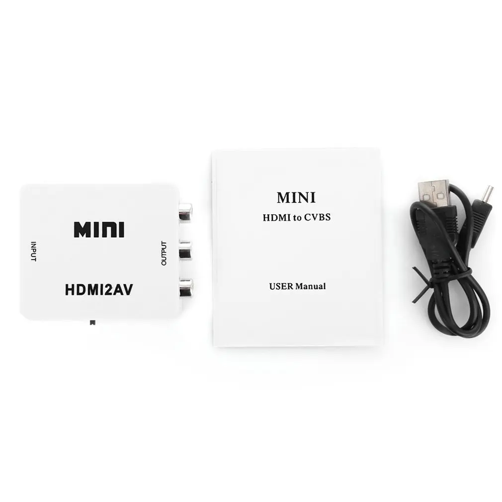 HDMI к RCA конвертер К AV адаптер Smart tv Box для ноутбука 1080P 720P 480P NTSC/PAL HDMI2AV |