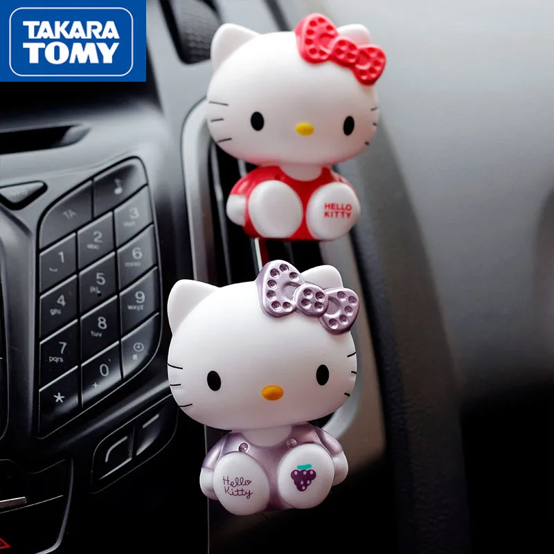

TAKARA TOMY Cute Cartoon Hello Kitty Car Perfume Ms. Car Perfume Aromatherapy Car Air Conditioning Outlet Decoration