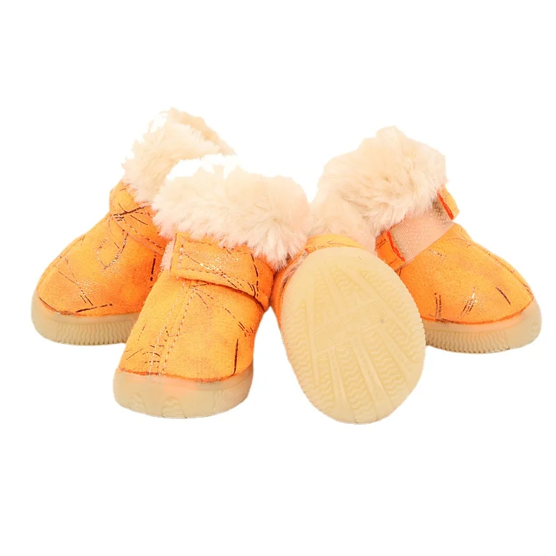 

Pet Dog Shoes Winter Super Warm Dog Boots Cotton Anti Slip Shoes For Small Dogs Pet Product Chihuahua Teddy Hiromi Cover