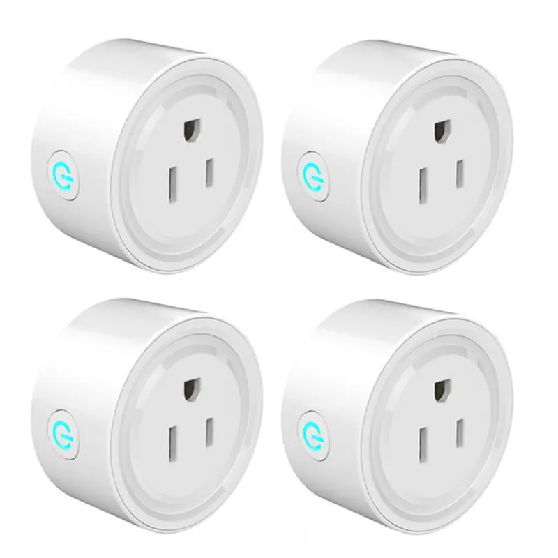 

Mini Wifi Smart Plug Outlet Work with Alexa, Google Home, 2.4G Wifi Only, No Hub Required,(4 Pack)