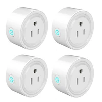 mini wifi smart plug outlet work with alexa google home 2 4g wifi only no hub required4 pack