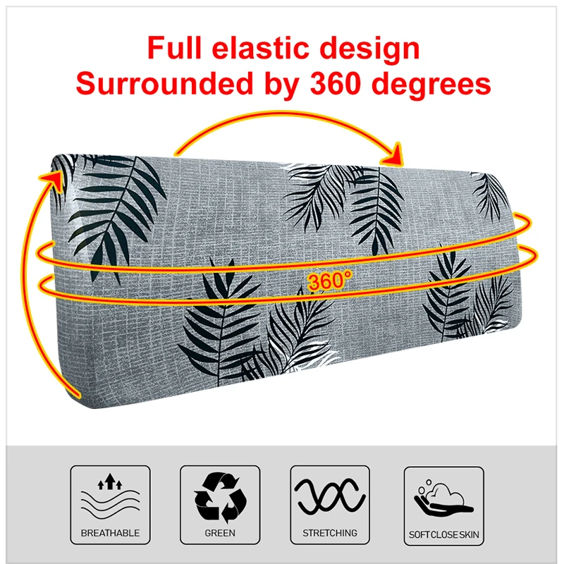 Эластичная полноразмерная Крышка для кровати с принтом универсальный размер