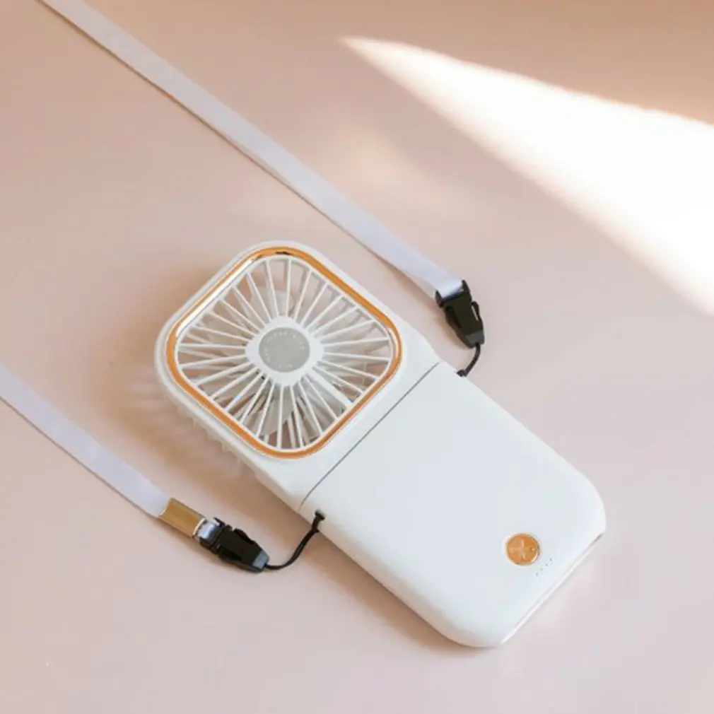 

Hanging Neck Fan Leafless Adjustable Speed Mini USB Rechargeable Wearable Portable Quiet Fan Folding Fans For Indoor Outdoor