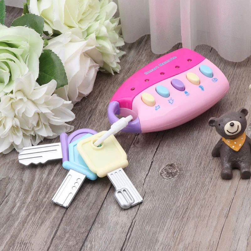 

Baby Toy Musical Car Key Toy Smart Remote Car Voices Pretend Play Education Toy