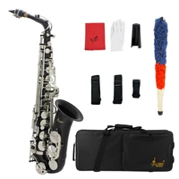 black alto saxophone professional woodwind instrument large horn brass eb e flat sax with box musical instrument accessories