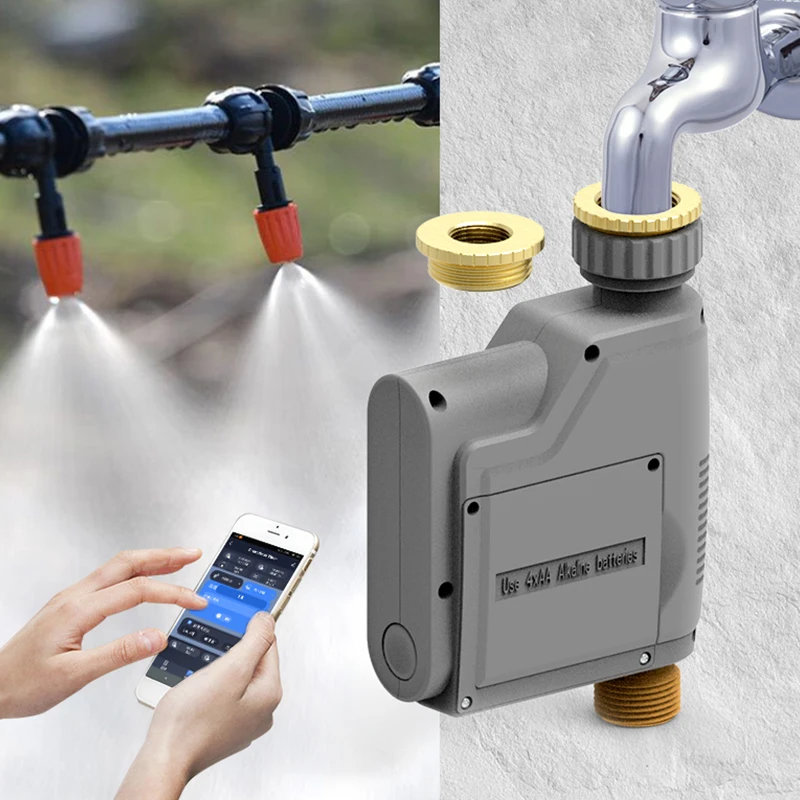 

WIFI Watering Timer with Flow statistics Smart Tuya Water Valve Garden Irrigation Controller Adjustable Flow Rate Home Valve