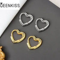 qeenkiss eg601 fine jewelry wholesale fashion woman girl birthday wedding gift cute heart 18kt gold white gold hoop earrings