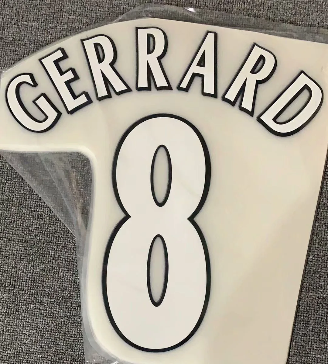 

Искусственный материал #8 Gerrard Nameset футбольная нашивка Badge