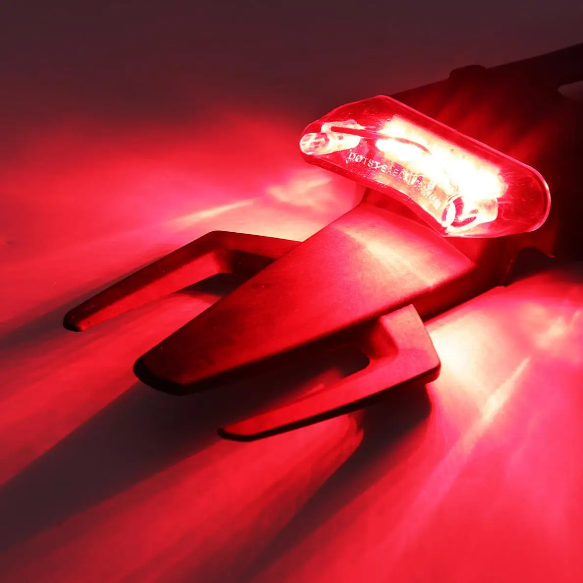 12V мотоцикл Красный светодиодный тормозной фонарь заднее крыло стоп задние