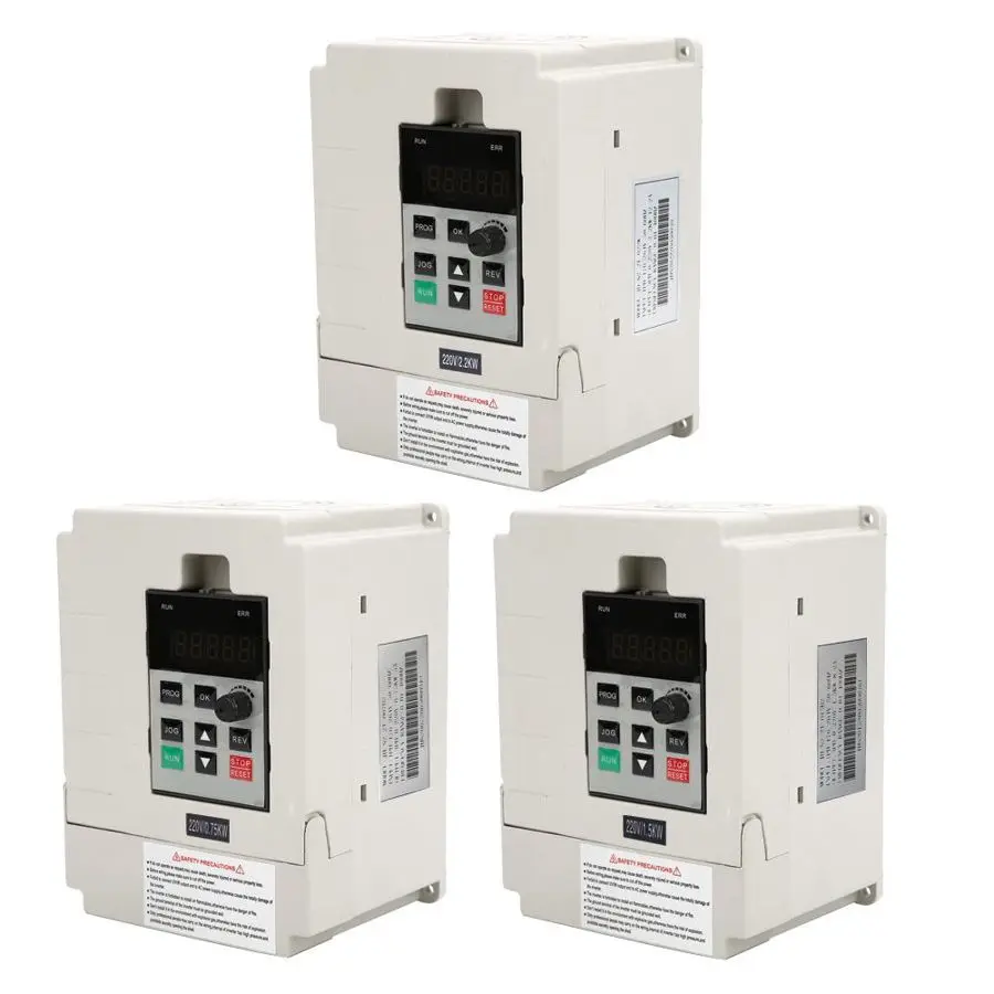 Мини преобразователь частоты VFD однофазный вход трехфазный выход белый для