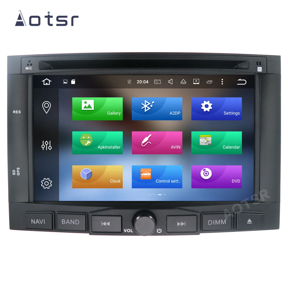 AOTSR 2 Din автомобильное радио авто Android 10 для Peugeot 3008 5008 2009 2015 мультимедийный плеер