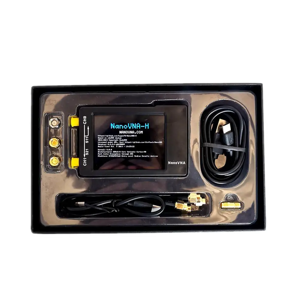 

NanoVNA-H 50 кГц ~ 1,5 ГГц, Векторный анализатор сети, анализатор антенны LCDHF VHF UHF UV, 2,8 дюйма