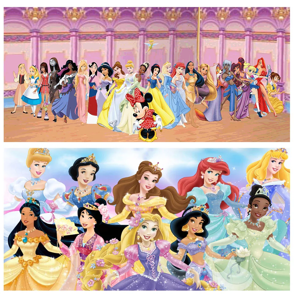 

Disney Princesses Diamond Painting DIY Full square/round drill Mosaic kits cartoon fairy diamond Embroidery Stitch children gift