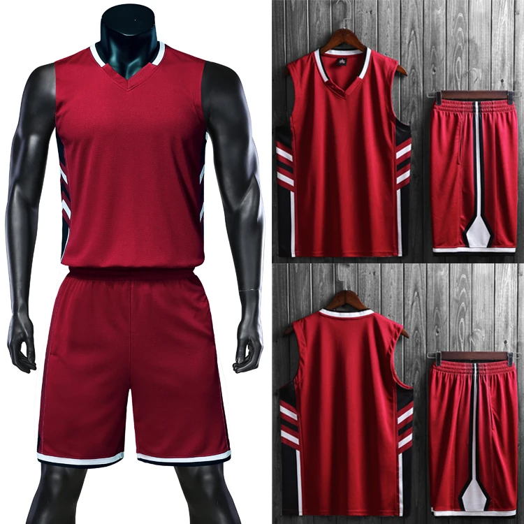 Wine Red High Quality USA Men Basketball Jerseys Shorts With Side pockets, Basketball Jersey college tracksuits, Team Custom Uniform kit - Цвет: Wine Red