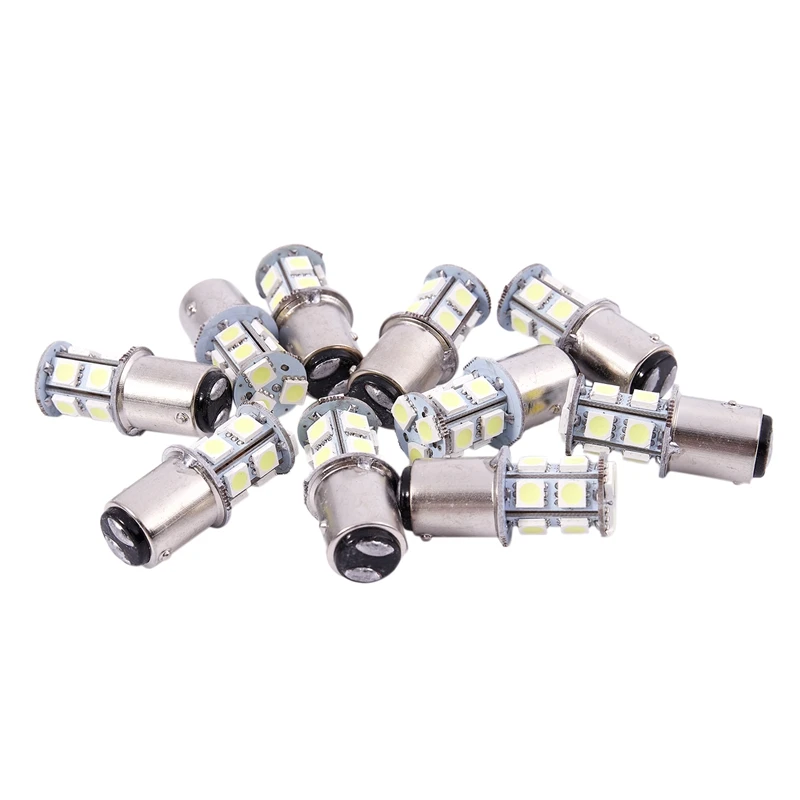 10 шт. BAY15D P21/5 Вт 1157 13 5050-SMD холодный белый поворотного тормоза светодиодный