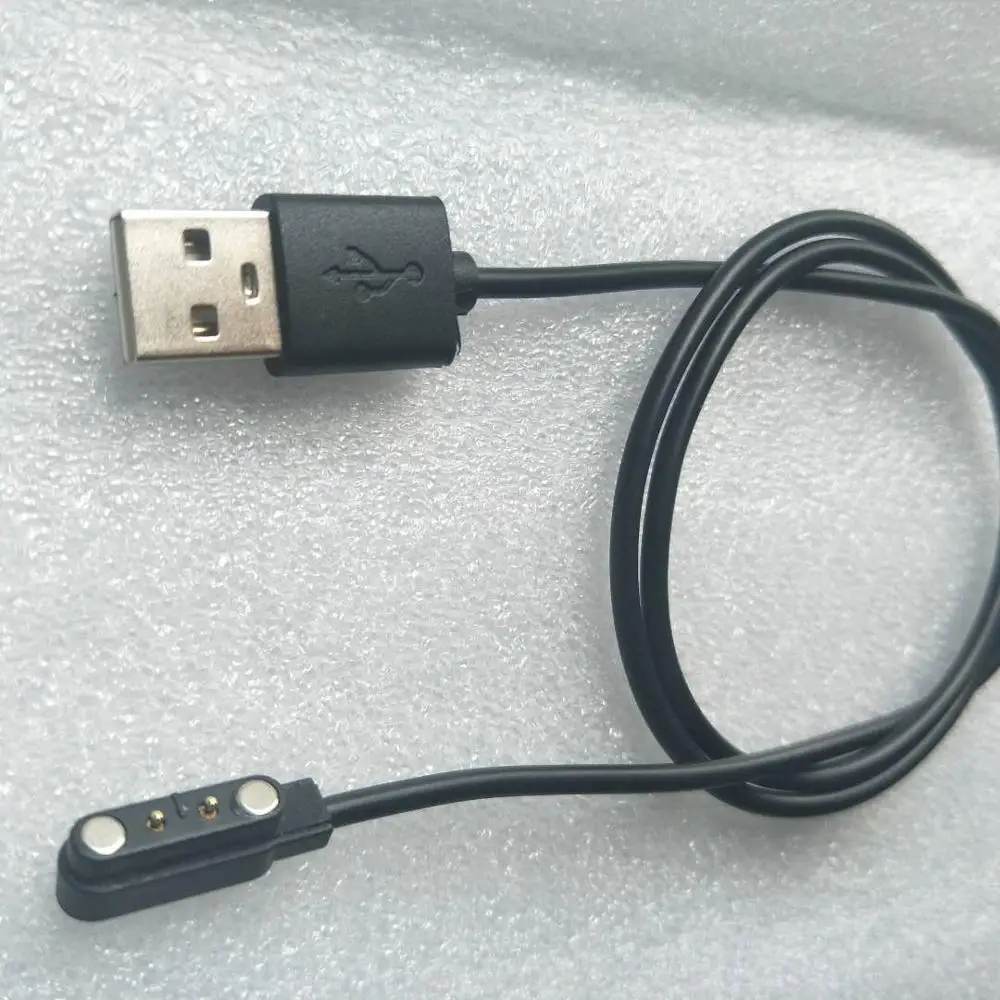 2pin Напульсники линия зарядки Смарт часы магнитное устройство для кабель 2