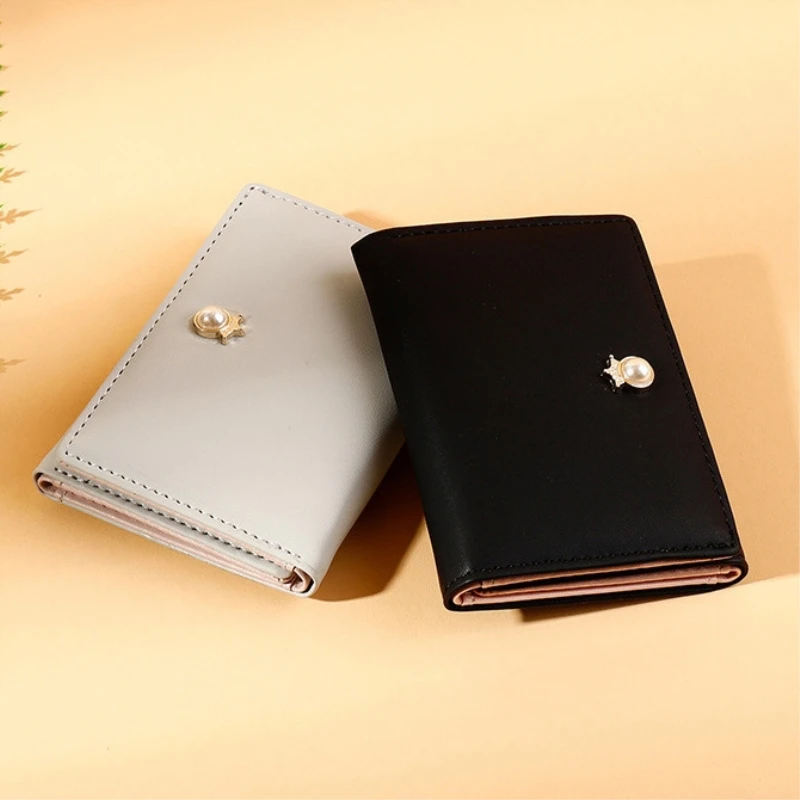 Модный женский мини-кошелек из искусственной кожи с пряжкой маленький кошелек