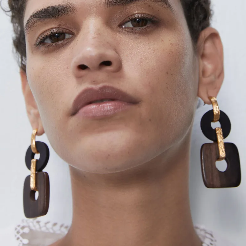 Женские Висячие серьги с кристаллами JURAN эффектные геометрические Za в богемном