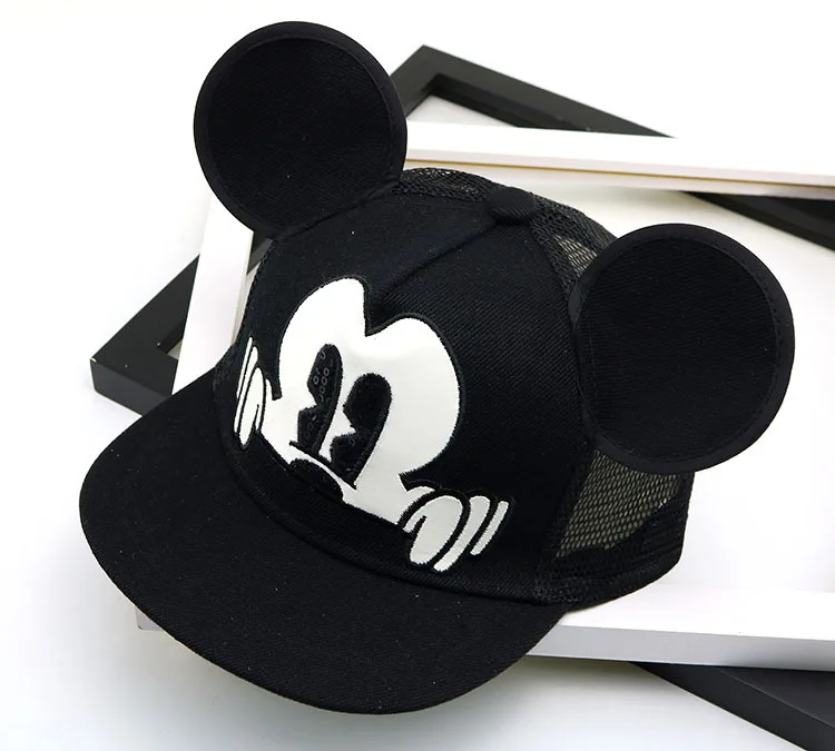 Вечерние головные уборы с Микки Маусом бейсбольные кепки большими ушами Детские
