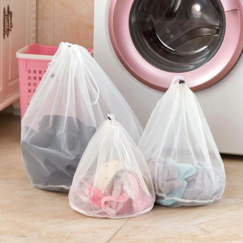 

3 Size Washing Laundry bag Clothing Care Foldable Protection Net Filter Underwear Bra Socks Underwear Washing Machine Clothes