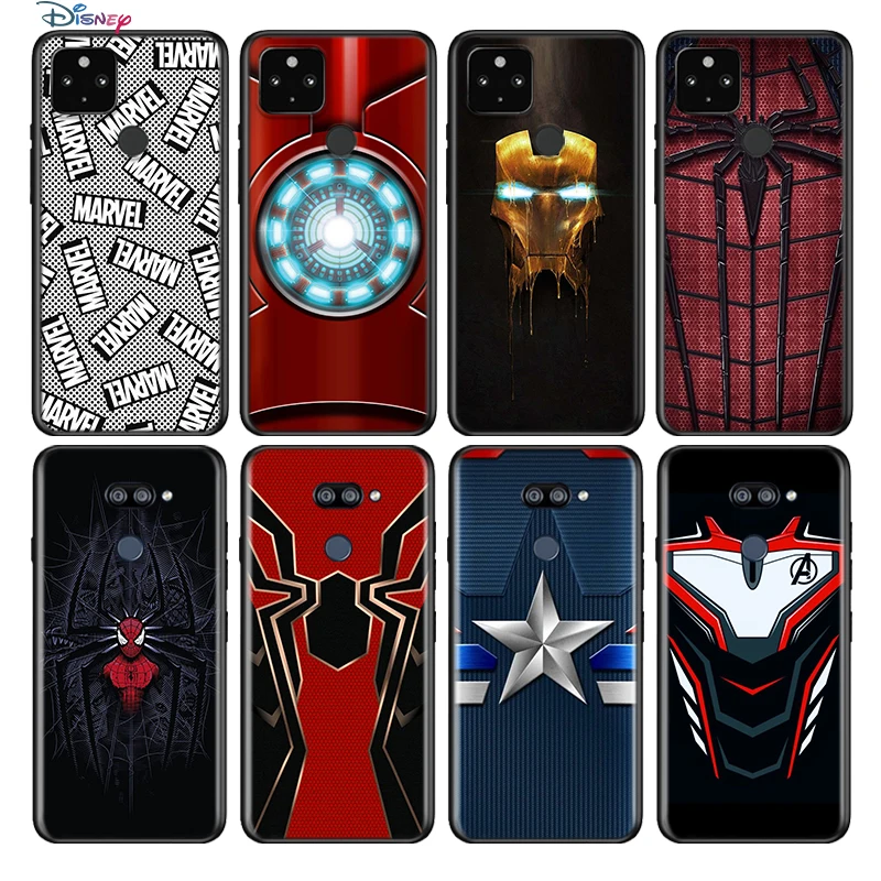 Marvel Железный человек-паук для Google Pixel 5 4 4A XL в виде ракушки LG Q60 V60 V50 V50S V40 V35 V30 5G