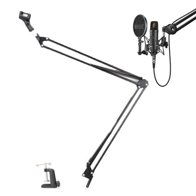 

Microphone Arm Upgraded Mic Arm Microphone Stand Boom Suspension Stand Adapter Clip NB39 NB37