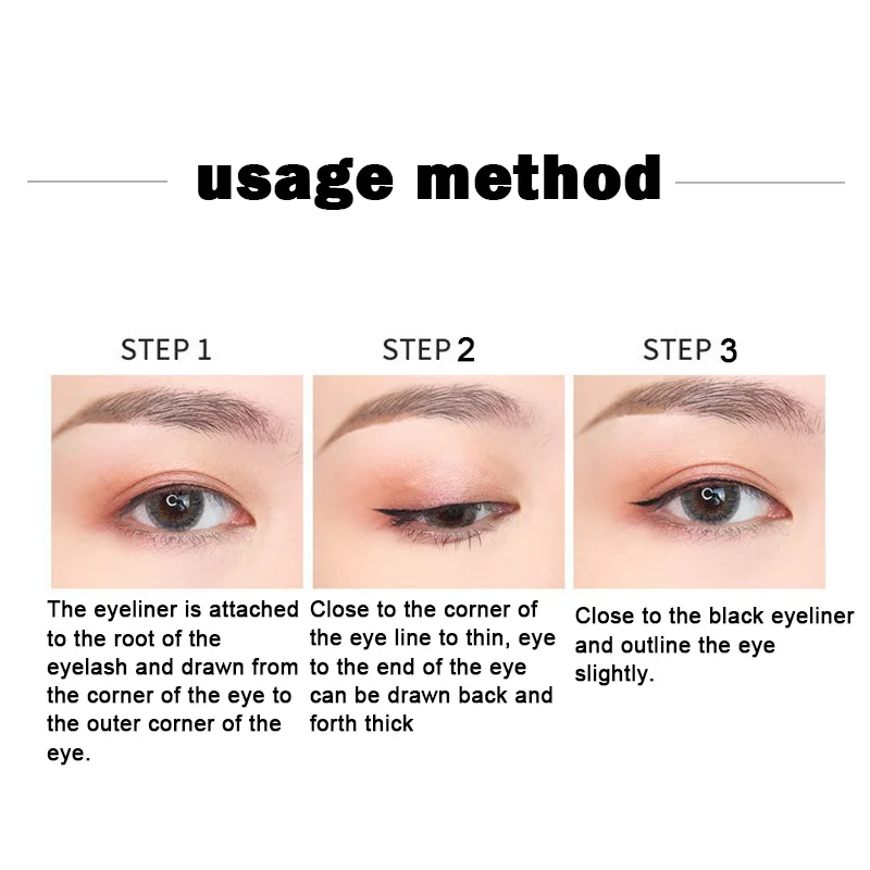 

N Liquid Eyeliner Waterproof Long Lasting Liquid Eye Liner Pen Stay All Day Smudgeproof Liquid Eye Liner Black and Brown