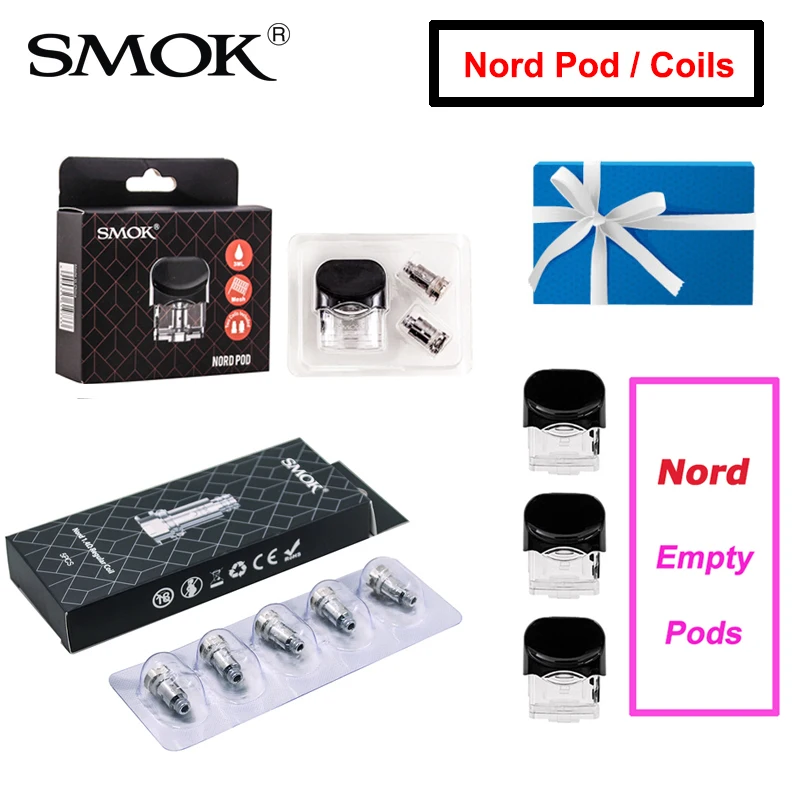 SMOK Nord Pod 0.6ohm 0,8 oohm Nord Mesh MTL 1.4ohm керамическая Обычная Катушка Замена для Nord KIT электронная сигарета ядро