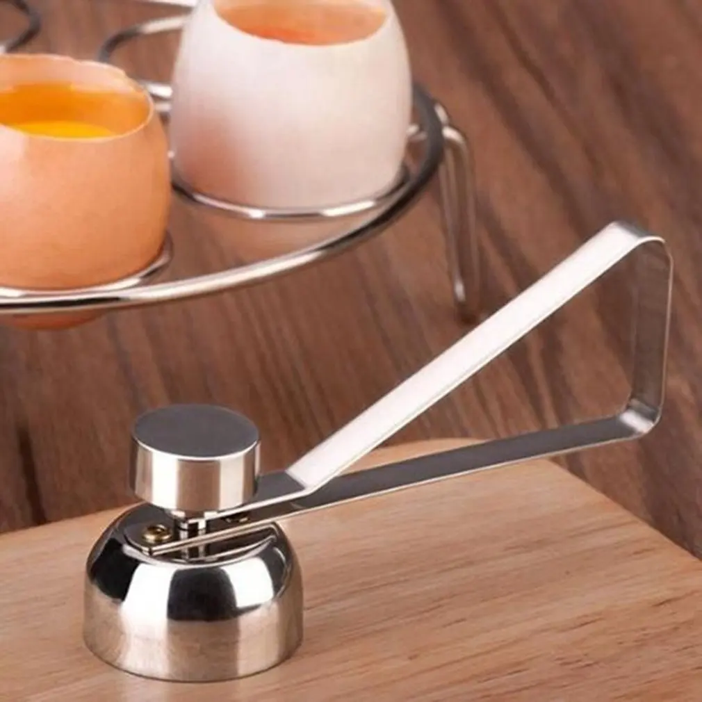 

New HighQuality 2.5CM Eggshell Topper Cutter Stainless Steel Egg Cracker Opener Remover Kitchen Tools Stainless Steel Egg Topper