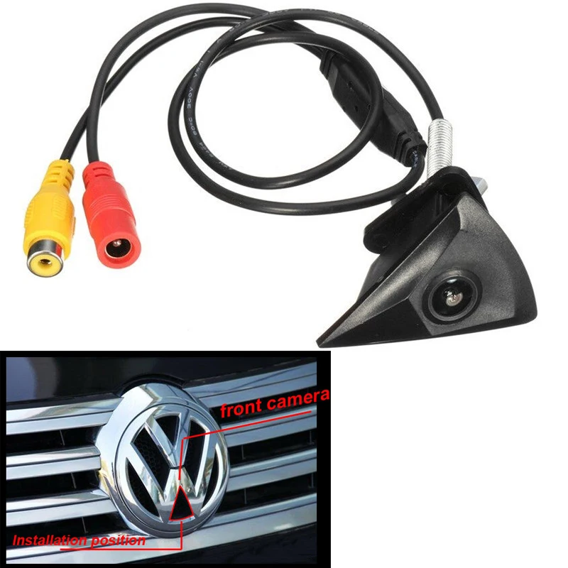 Фронтальная парковочная камера для Volkswagen Passat CC Golf Jetta Touareg Polo Tiguan T5