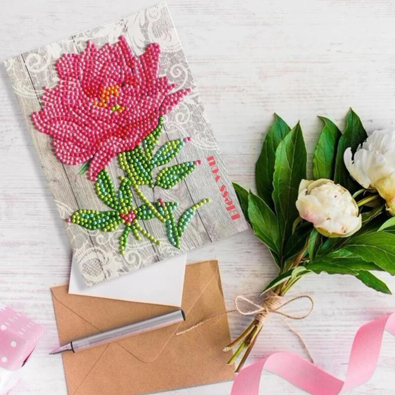 5D DIY алмазная живопись поздравительная открытка особой формы рождественская