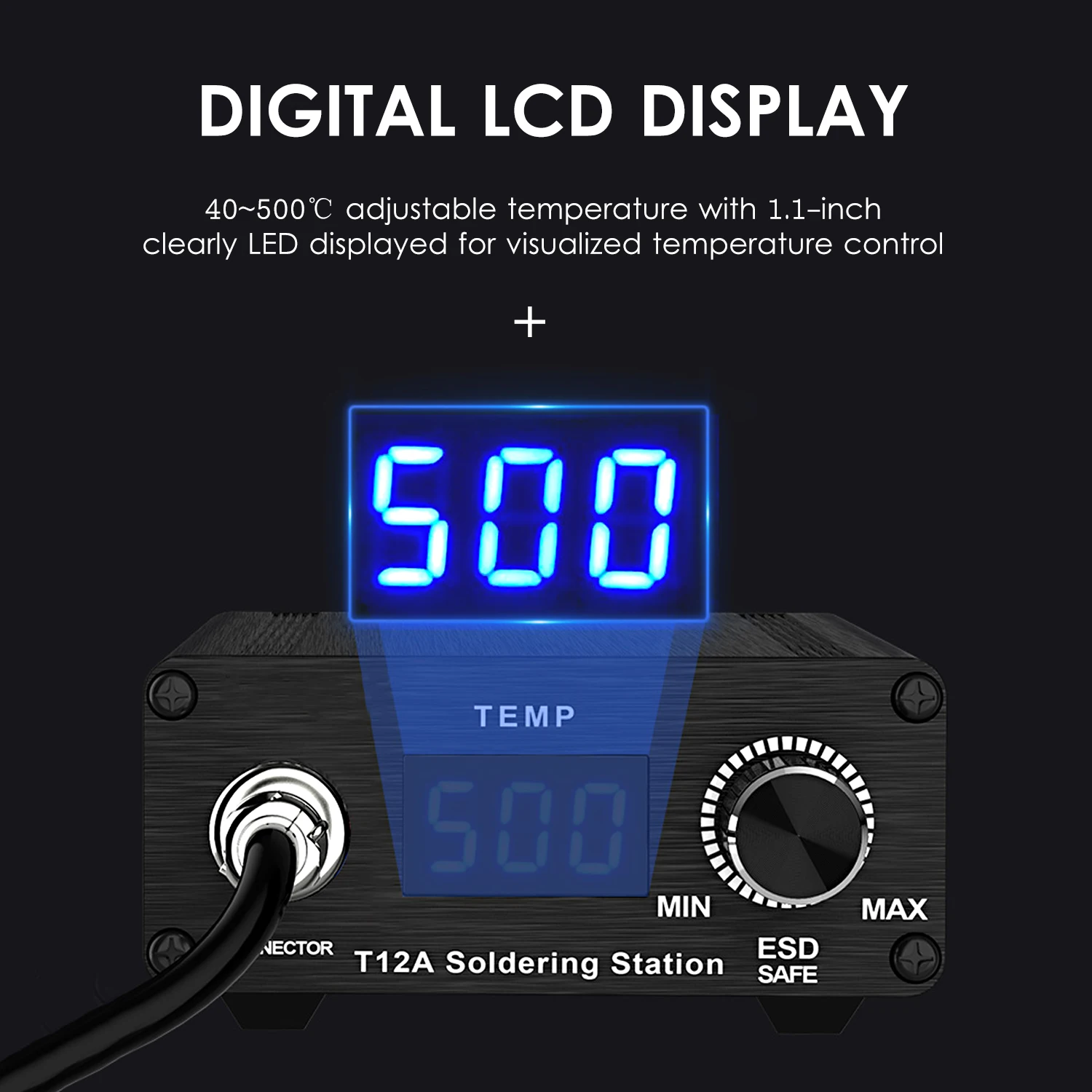 

75W Smart Multifunctional Digital Soldering Station Soldering Iron Kit Electric Soldering Iron for Phone PCB IC Welding