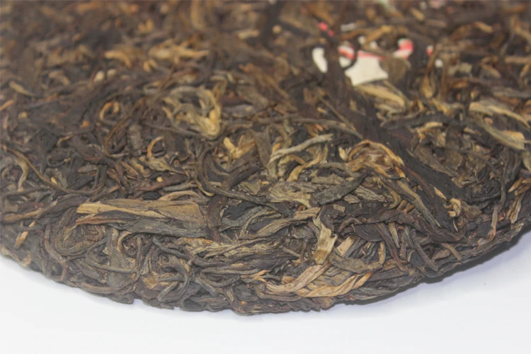 

1998 CNNP Wild Arbor Leaves Zhongcha Aged Pu-erh Tea Cake Raw Pu-erh Shen 357g