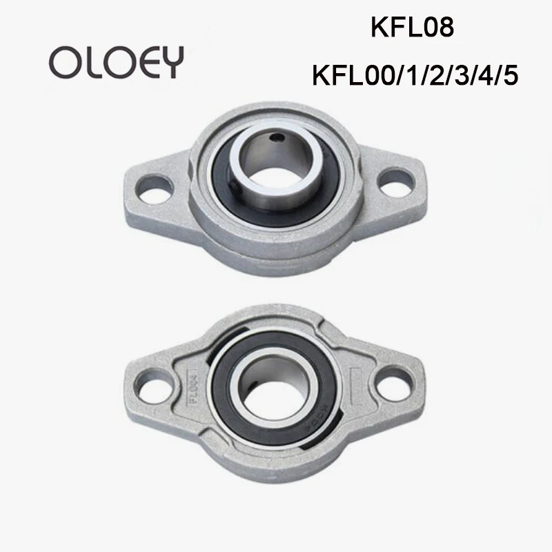 Опорный подшипник KFL08 KFL000 KFL001 KFL002 KFL003 KFL004 KFL005 8/10/12/15/17/20/25 мм 4 шт. опорный фланец из