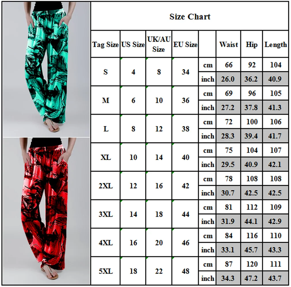 

2021 New Women's Yoga Long Floral Printed Pants Casual Loose High Waist Trousers