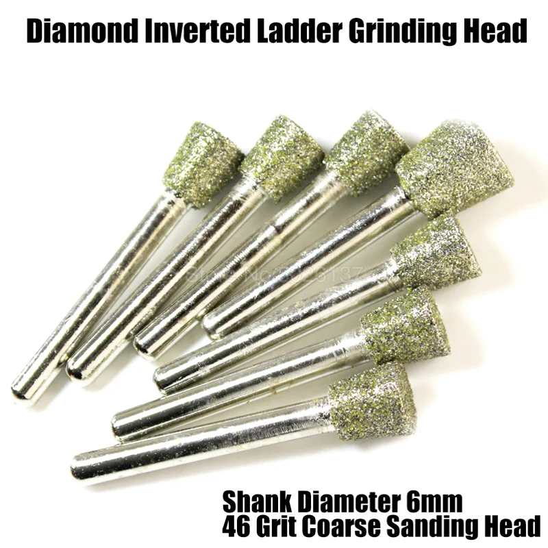 

1Pcs 46 Grit 3.0mm Rod Large Coarse Sand Inverted Ladder Grinding Head Diamond Needle Chainsaw Sharpener Burr Stone File Chain