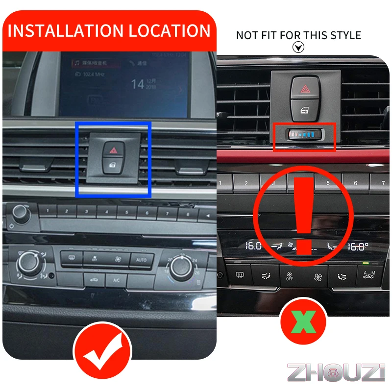 car mobile phone holder mounts stand gps gravity bracket for bmw 1 series f21 125i 116i 118i 120i 2012 2018 auto accessories free global shipping