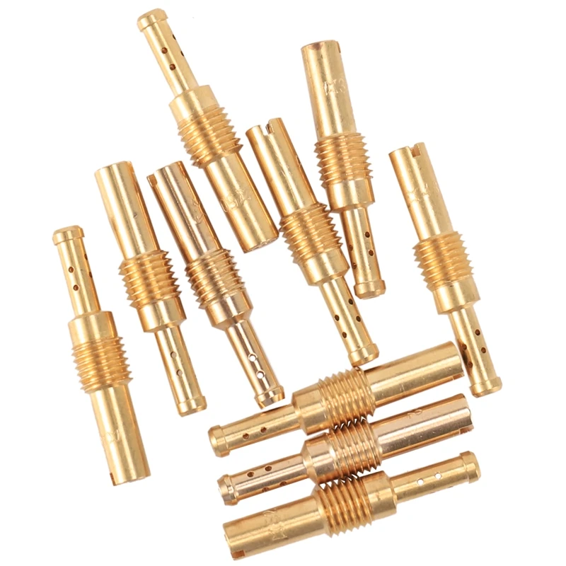 10 шт. карбюратор для мотоцикла комплект основной струи набор медленная/пилотная