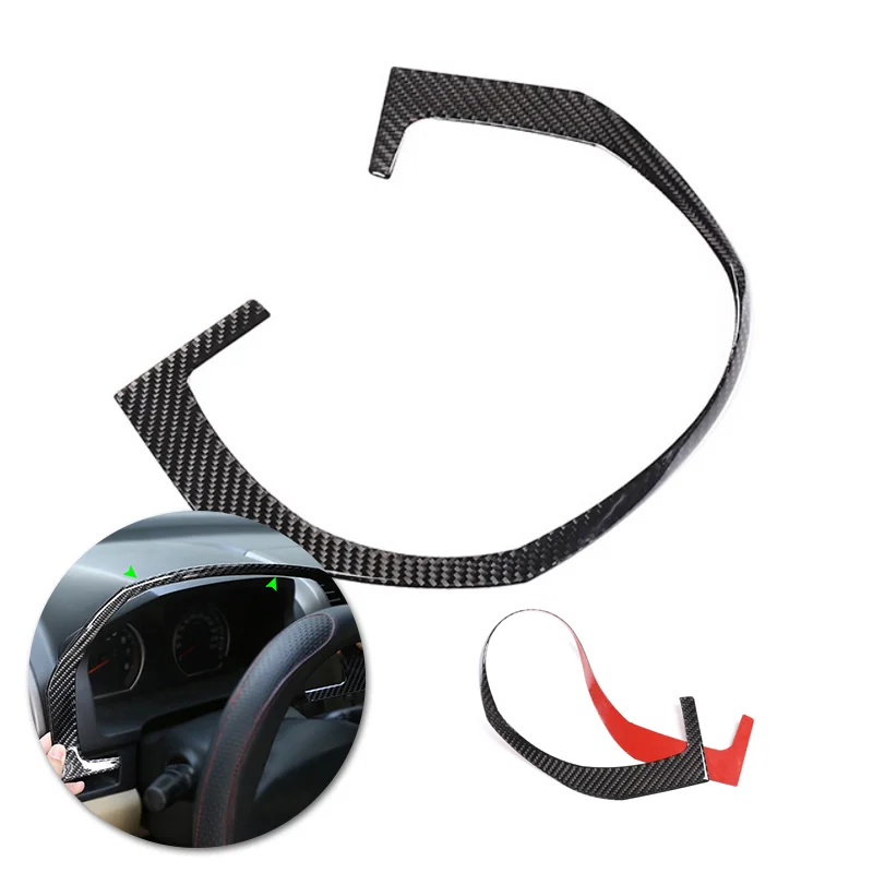 

For Honda CR-V CRV 2007 2008 2009 2010 2011 Car Accessories Interior Steering Wheel Dashboard Panel Frame Carbon Fiber Cover