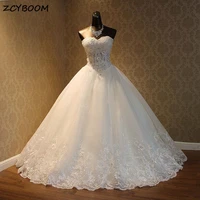 elegant whiteivory wedding dresses 2022 a line sleevess appliques lace bride dress sequins beading sweetheart neck wedding gown