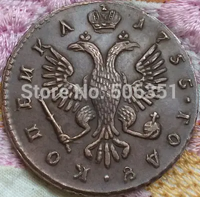

wholesale 1755 russian 1 kopeks copper coins copy