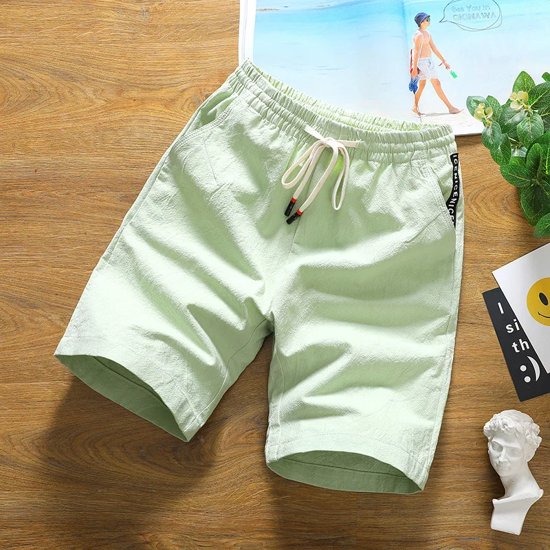 Летние повседневные брюки, Молодежные пляжные брюки, мужские шорты, облегающие шорты, пятиконечные спортивные брюки с эластичной резинкой, ... от AliExpress WW