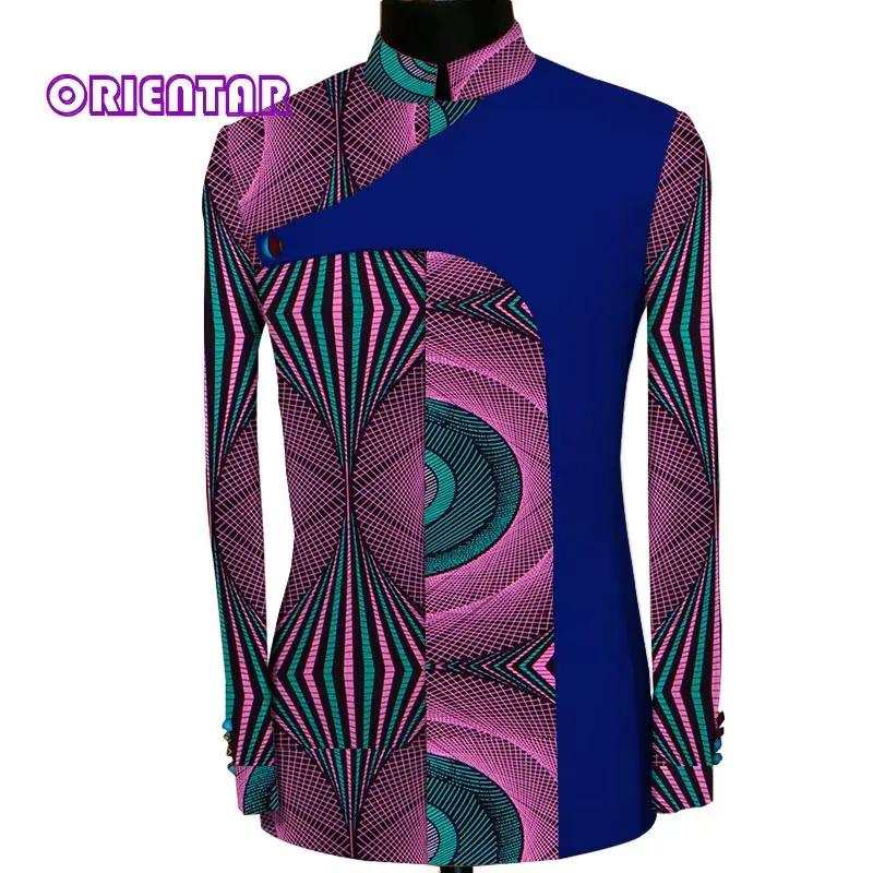 Куртка с Африканским принтом пальто Мужская африканская официальная рубашка